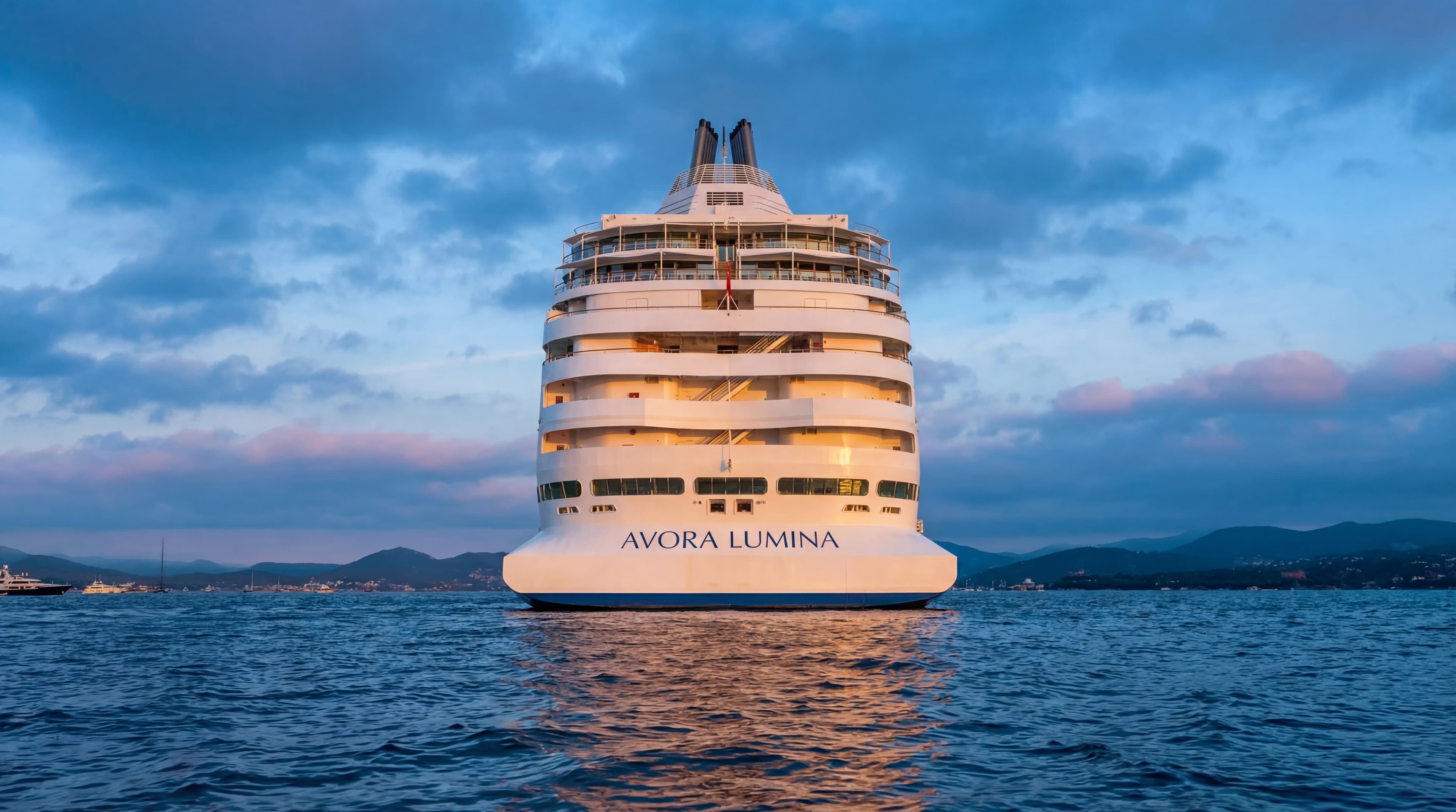 Lumina sailing into the sunset